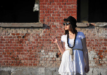 Woman smoking