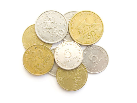 greek drachma coins
