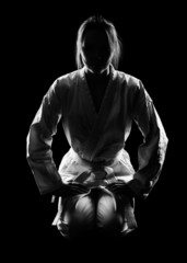 Fototapeta na wymiar Dziewczynka karate