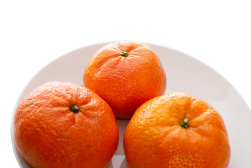Fresh juicy tangerines
