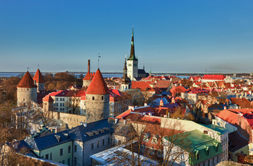 Fototapeta na wymiar Stare Miasto w Tallinie Estonia