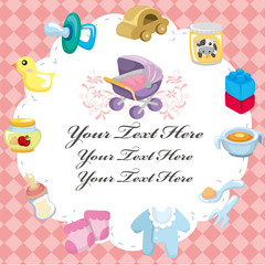 cartoon baby card