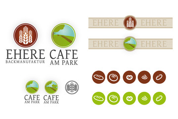 Bäckerei Cafe Logo Corporate