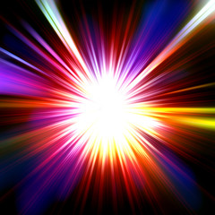 Obraz premium abstract radiant star