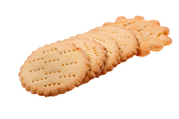 sweet biscuit on white
