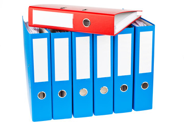 File folder with documents and documents