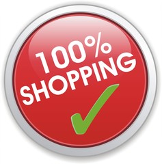 bouton 100% shopping