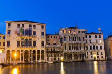 The Grand Canal during twilight
