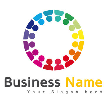 logo farandole, cercle humain