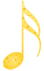 musical note cheese patter