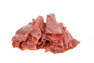 Thin sliced roast beef