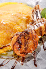 Pancakes with Ice Cream