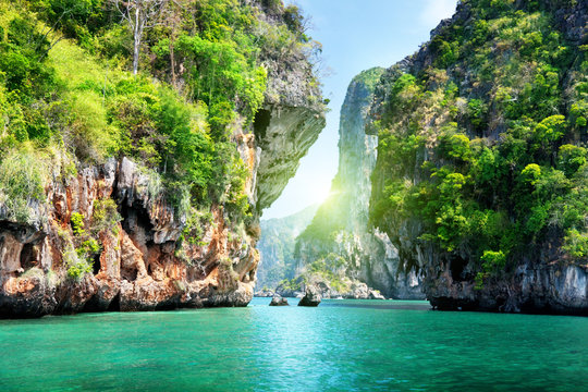 Rocks And Sea In Krabi Thsiland