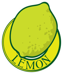 green lemon label