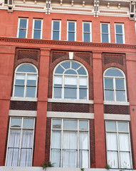Windows in an Old Brick Building