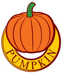 Pumpkin label design