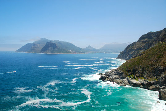Atlantic ocean and rocks view(South Africa)