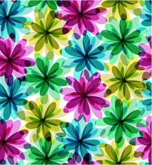 Seamless flowers background
