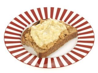 Banana and Peanut Butter on Toast
