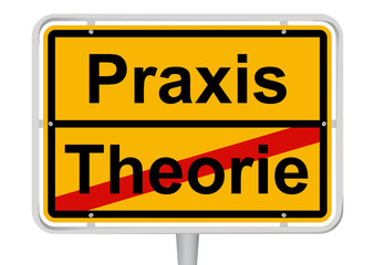 Fototapeta premium Theorie / Praxis
