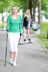 Obraz premium Nordic Walking