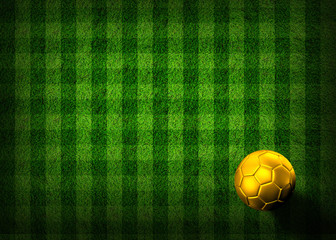 Fototapeta premium soccer football on grass field
