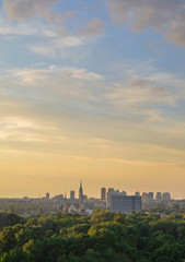 Fototapeta na wymiar Łód¼- panorama miasta