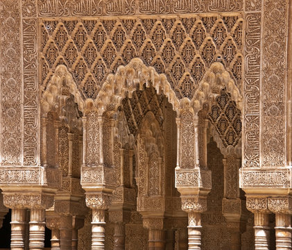 A Gallery In The Court Of The Lions In Alhambra