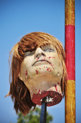 fake severed head