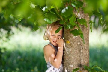 mädchen in der natur