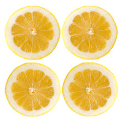 Fototapeta premium Four fresh lemon halves
