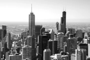 Zelfklevend Fotobehang Chicago Skyline © Jesse Kunerth