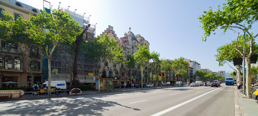 Naklejka premium View of Barcelona, Spain