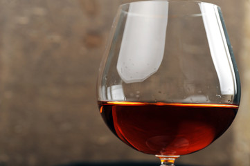 brandy in glass