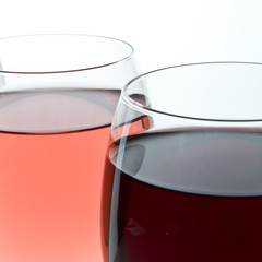 two wine glasses
