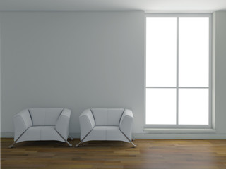 Interno vuoto con finestra