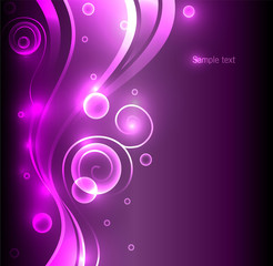 Abstract color glowing background