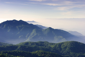 Mountain valley Chiang Mai thailand