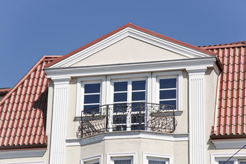 Details of classical architecture. Warsaw in Poland.