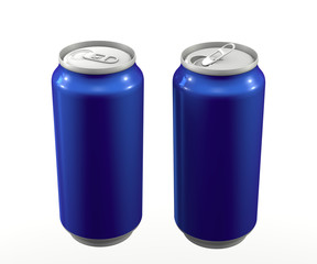 алюминиевые банки синие