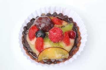 Tartaleta de fresas y frutos del bosque