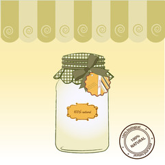 pure biological food jar