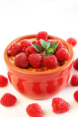 French creme brulee dessert