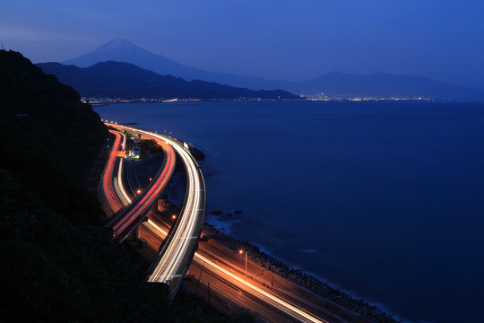 さった峠の夜景