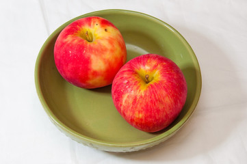 Two Apples in a Bowl