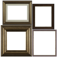 Four antique picture frames