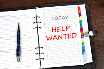 Help wanted message