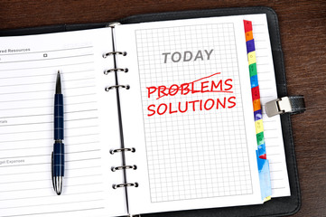 Problems and solutions message