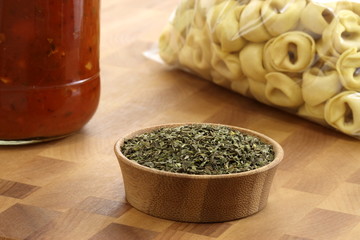 delicious fancy pasta ingredients