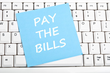 Pay the bills message